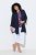 Ulla Popken 840210 Casaco de malha Azul-marinho - Cardigans - Casacos de malha femininos plus size