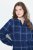Ulla Popken 840929 Vestido aos quadrados Azul-marinho - Vestidos midi - Vestidos Midi Tamanhos Grandes