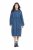 Ulla Popken 840972 Vestido de sweat com folhos Índigo - Vestidos de moletom - 