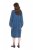 Ulla Popken 840972 Vestido de sweat com folhos Índigo - Vestidos de moletom - 