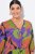 Ulla Popken 841034 Vestido estampado com manga 3/4 Azul-marinho - Vestidos maxi - Vestidos maxi plus size para mulher