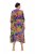 Ulla Popken 841034 Vestido estampado com manga 3/4 Azul-marinho - Vestidos maxi - Vestidos maxi plus size para mulher
