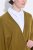 Ulla Popken 841117 Poncho de malha oversize com strass Verde azeitona - Ponchos e capas - 