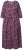 Ulla Popken 841219 Vestido comprido floral Roxo escuro - Vestidos maxi - Vestidos maxi plus size para mulher