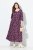 Ulla Popken 841219 Vestido comprido floral Roxo escuro - Vestidos maxi - Vestidos maxi plus size para mulher