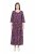 Ulla Popken 841219 Vestido comprido floral Roxo escuro - Vestidos maxi - Vestidos maxi plus size para mulher