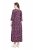 Ulla Popken 841219 Vestido comprido floral Roxo escuro - Vestidos maxi - Vestidos maxi plus size para mulher