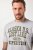 JP1880 T-shirt Short Sleeve Chest Print Grey Melange - T-shirts - T-shirts Homem Tamanhos Grandes