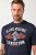 JP1880 T-Shirt Short Sleeve Chest Print Navy - T-shirts - T-shirts Homem Tamanhos Grandes