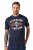 JP1880 T-Shirt Short Sleeve Chest Print Navy - T-shirts - T-shirts Homem Tamanhos Grandes