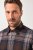 JP1880 Shirt Flannel Long Sleeve Dark Brown - Camisas - Camisas Homem Tamanhos Grandes