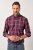 JP1880 Checked Shirt Long Sleeve Red - Camisas - Camisas Homem Tamanhos Grandes