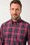 JP1880 Checked Shirt Long Sleeve Red - Camisas - Camisas Homem Tamanhos Grandes