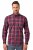 JP1880 Checked Shirt Long Sleeve Red - Camisas - Camisas Homem Tamanhos Grandes