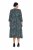 Ulla Popken 841839 Vestido de jersey com padrão animal e manga 3/4 Verde escuro - Vestidos midi - Vestidos Midi Tamanhos Grandes
