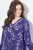 Ulla Popken 841873 Vestido midi floral Azul-marinho - Vestidos midi - Vestidos Midi Tamanhos Grandes