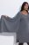 Ulla Popken 841941 Vestido de malha de manga comprida Cinzento mesclado - Vestidos de malha - 