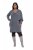Ulla Popken 841941 Vestido de malha de manga comprida Cinzento mesclado - Vestidos de malha - 
