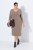 Ulla Popken 841952 Vestido de sweat com decote em V Castanho claro - Vestidos - Vestidos para todos os tamanhos