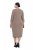 Ulla Popken 841952 Vestido de sweat com decote em V Castanho claro - Vestidos - Vestidos para todos os tamanhos