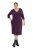 Ulla Popken 841952 Vestido de sweat com manga 3/4 Ameixa - Vestidos midi - Vestidos Midi Tamanhos Grandes