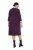 Ulla Popken 841952 Vestido de sweat com manga 3/4 Ameixa - Vestidos midi - Vestidos Midi Tamanhos Grandes