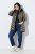 Ulla Popken 842013 Casaco acolchoado Castanho claro - Jaquetas - Casacos plus size para mulher