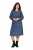 Ulla Popken 842153 Vestido midi estampado Petróleo - Vestidos midi - Vestidos Midi Tamanhos Grandes