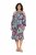 Ulla Popken 842471 Vestido midi estampado Azul-marinho - Vestidos midi - Vestidos Midi Tamanhos Grandes