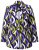 Ulla Popken 842680 Blazer estampado em jersey punto di Roma Azul-marinho - Blazers e Coletes - Blazers em Tamanhos Grandes
