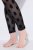 Ulla Popken 842886 Leggings de meia com padrão Preto - Collants & meias - 