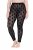 Ulla Popken 842886 Leggings de meia com padrão Preto - Collants & meias - 
