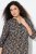 Ulla Popken 842936 Vestido às riscas com manga 3/4 Azul-marinho - Vestidos de noite - Vestidos de festa em tamanhos grandes