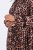Ulla Popken 842979 Vestido com padrão animal Castanho - Vestidos midi - Vestidos Midi Tamanhos Grandes