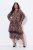 Ulla Popken 842979 Vestido com padrão animal Castanho - Vestidos midi - Vestidos Midi Tamanhos Grandes