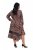 Ulla Popken 842979 Vestido com padrão animal Castanho - Vestidos midi - Vestidos Midi Tamanhos Grandes