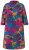 Ulla Popken 843180 Vestido de jersey floral Petróleo - Vestidos - Vestidos para todos os tamanhos