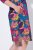 Ulla Popken 843180 Vestido de jersey floral Petróleo - Vestidos - Vestidos para todos os tamanhos