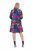 Ulla Popken 843180 Vestido de jersey floral Petróleo - Vestidos - Vestidos para todos os tamanhos