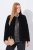 Ulla Popken 843244 Casaco de veludo Preto - Jaquetas - Casacos plus size para mulher