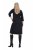 Ulla Popken 843326 Vestido de sweat com manga 3/4 Preto - Vestidos de moletom - 