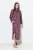 Ulla Popken 843358 Vestido de sweat estampado Ameixa - Vestidos de moletom - 