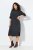 Ulla Popken 843592 Vestido de manga comprida Antracite - Vestidos de malha - 