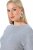 Ulla Popken 843999 Vestido com manga 3/4 Cinzento mesclado - Vestidos - Vestidos para todos os tamanhos