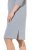 Ulla Popken 843999 Vestido com manga 3/4 Cinzento mesclado - Vestidos - Vestidos para todos os tamanhos