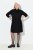 Ulla Popken 844233 Vestido de malha de manga comprida Preto - Vestidos de malha - 