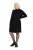 Ulla Popken 844233 Vestido de malha de manga comprida Preto - Vestidos de malha - 