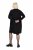 Ulla Popken 844233 Vestido de malha de manga comprida Preto - Vestidos de malha - 