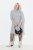 Ulla Popken 844233 Vestido de malha de manga comprida com gola alta Cinzento mesclado - Vestidos de malha - 