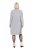 Ulla Popken 844233 Vestido de malha de manga comprida com gola alta Cinzento mesclado - Vestidos de malha - 
